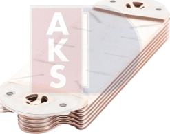 AKS Dasis 286000X - Масляный радиатор, двигательное масло autosila-amz.com