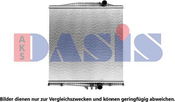 AKS Dasis 280005SXV - Радиатор, охлаждение двигателя autosila-amz.com