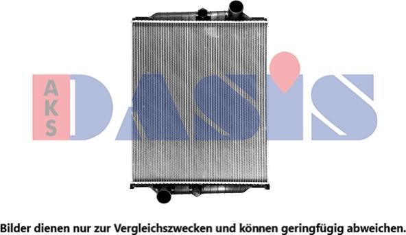 AKS Dasis 280017SXV - Радиатор, охлаждение двигателя autosila-amz.com