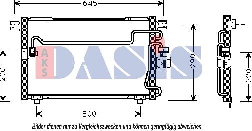 AKS Dasis 232000N - Конденсатор кондиционера autosila-amz.com