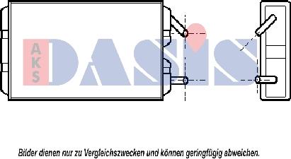 AKS Dasis 229080N - Теплообменник, отопление салона autosila-amz.com