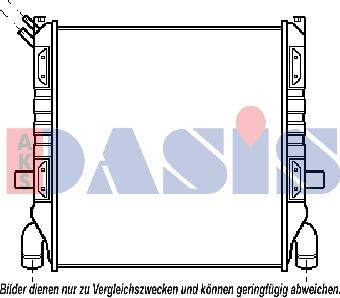 AKS Dasis 270050N - Радиатор, охлаждение двигателя autosila-amz.com