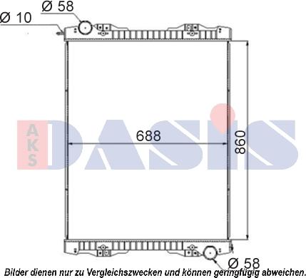 AKS Dasis 270003S - Радиатор, охлаждение двигателя autosila-amz.com