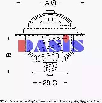 AKS Dasis 750088N - Термостат охлаждающей жидкости / корпус autosila-amz.com