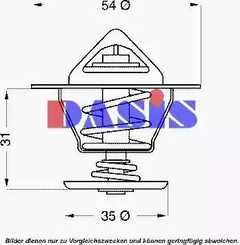 AKS Dasis 751945N - Термостат охлаждающей жидкости / корпус autosila-amz.com