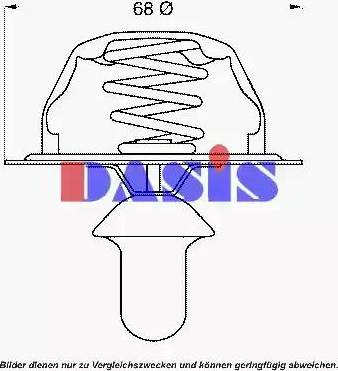 AKS Dasis 751963N - Термостат охлаждающей жидкости / корпус autosila-amz.com