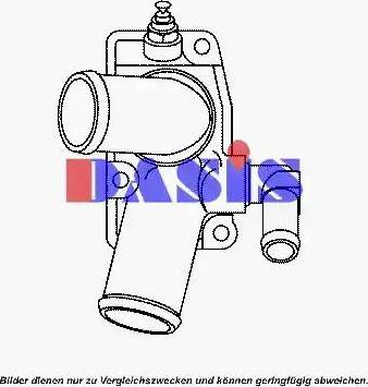 AKS Dasis 751911N - Термостат охлаждающей жидкости / корпус autosila-amz.com