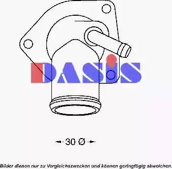 AKS Dasis 751935N - Термостат охлаждающей жидкости / корпус autosila-amz.com