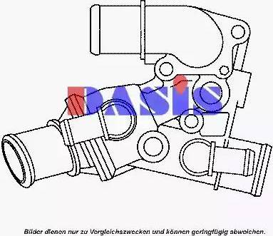 AKS Dasis 751937N - Термостат охлаждающей жидкости / корпус autosila-amz.com