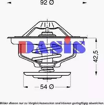 AKS Dasis 751973N - Термостат охлаждающей жидкости / корпус autosila-amz.com