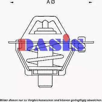 AKS Dasis 751803N - Термостат охлаждающей жидкости / корпус autosila-amz.com