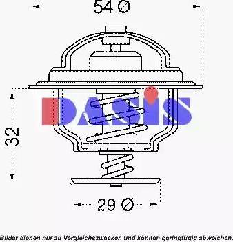 AKS Dasis 751889N - Термостат охлаждающей жидкости / корпус autosila-amz.com