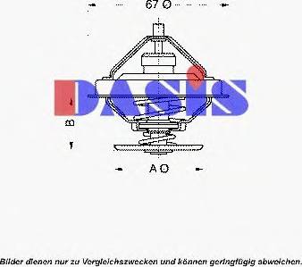 AKS Dasis 751886N - Термостат охлаждающей жидкости / корпус autosila-amz.com