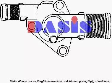 AKS Dasis 751824N - Термостат охлаждающей жидкости / корпус autosila-amz.com