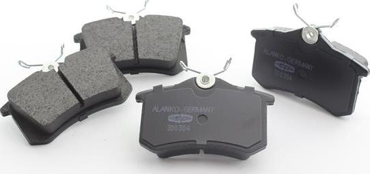 Alanko 10300384 - Тормозные колодки, дисковые, комплект autosila-amz.com