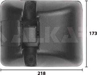 Alkar 9421140 - Широкоугольное зеркало autosila-amz.com