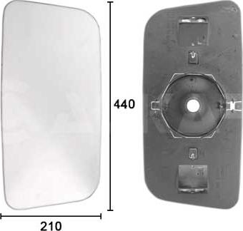 Alkar 7403001 - Зеркальное стекло, наружное зеркало autosila-amz.com