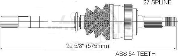 Allmakes 4720381 - Приводной вал autosila-amz.com