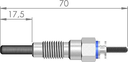 A-N PARTS 066 107 - Свеча накаливания autosila-amz.com