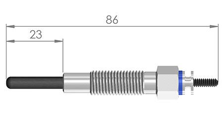 A-N PARTS 086 182 - Свеча накаливания autosila-amz.com