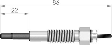 A-N PARTS 033 481 - Свеча накаливания autosila-amz.com