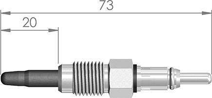 A-N PARTS 076 199 - Свеча накаливания autosila-amz.com