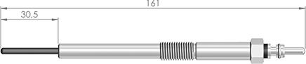 A-N PARTS 161 036 - Свеча накаливания autosila-amz.com