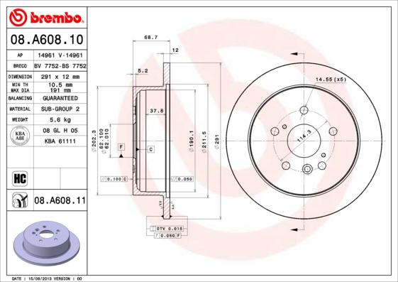 AP 14961 - Тормозной диск autosila-amz.com