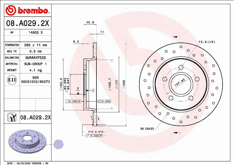 AP 14902 X - Тормозной диск autosila-amz.com