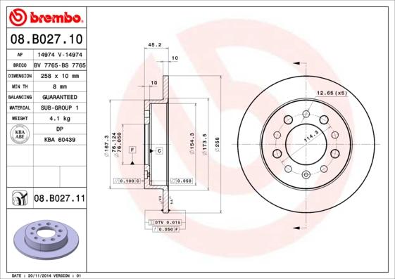 AP 14974 - Тормозной диск autosila-amz.com