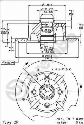 AP 14035 - Тормозной диск autosila-amz.com