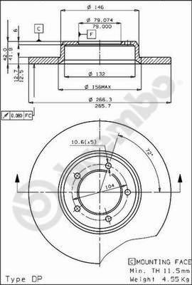 AP 14101 - Тормозной диск autosila-amz.com