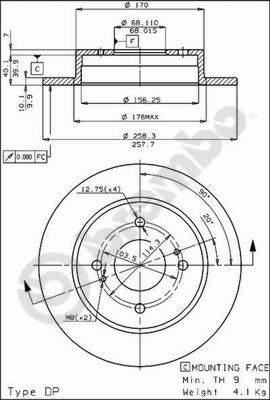 AP 14124 - Тормозной диск autosila-amz.com