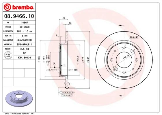 AP 14867 - Тормозной диск autosila-amz.com