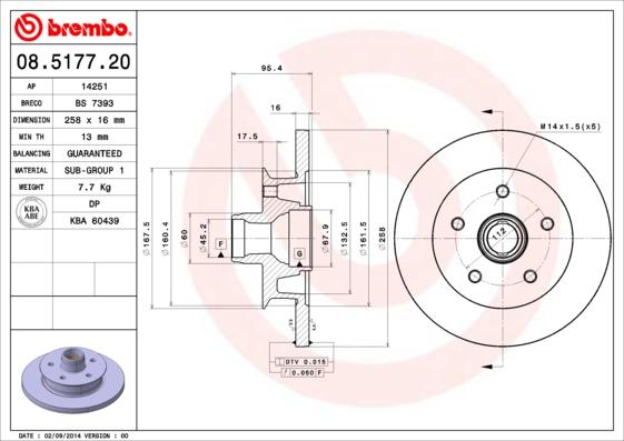 AP 14251 - Тормозной диск autosila-amz.com