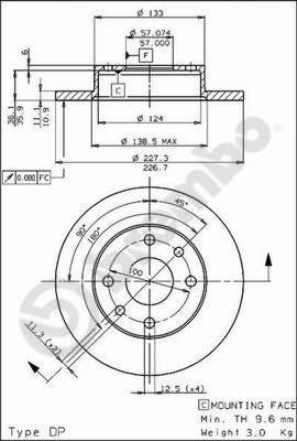 AP 14219 - Тормозной диск autosila-amz.com