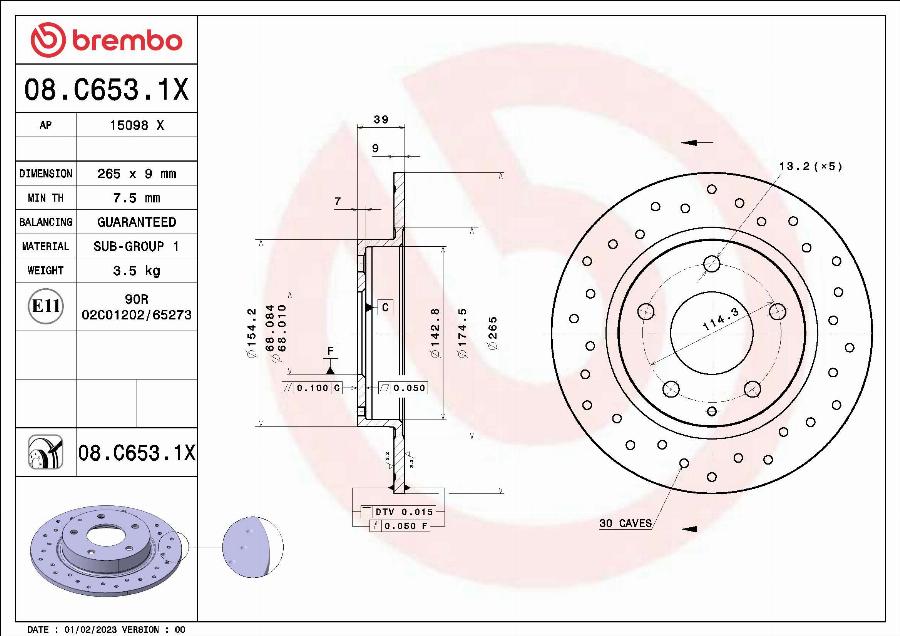 AP 15098 X - Тормозной диск autosila-amz.com