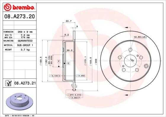 AP 15047 - Тормозной диск autosila-amz.com