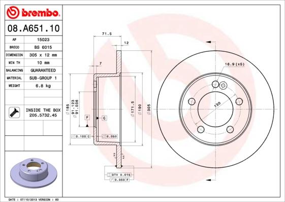 AP 15023 - Тормозной диск autosila-amz.com