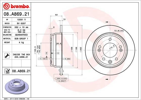 AP 10051 V - Тормозной диск autosila-amz.com