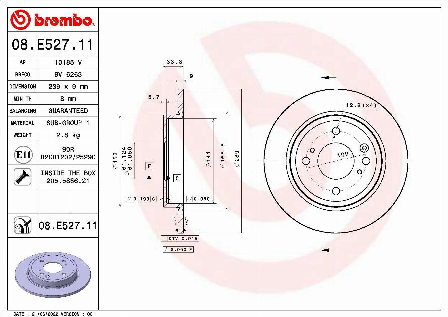 AP 20370 V - Тормозной диск autosila-amz.com