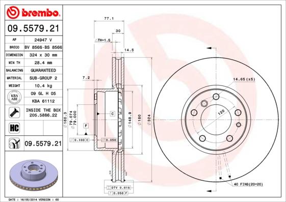 AP 24947 V - Тормозной диск autosila-amz.com