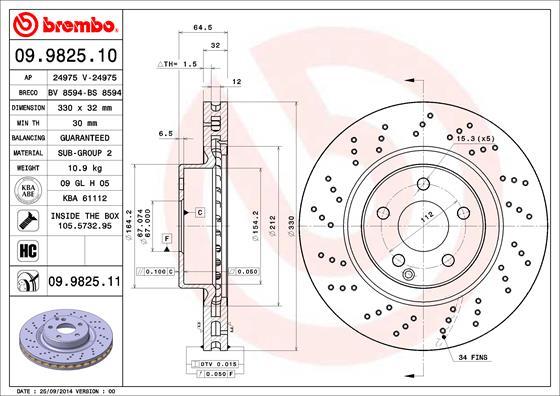AP 24975 - Тормозной диск autosila-amz.com