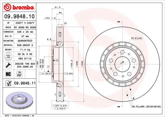 AP 24977 - Тормозной диск autosila-amz.com