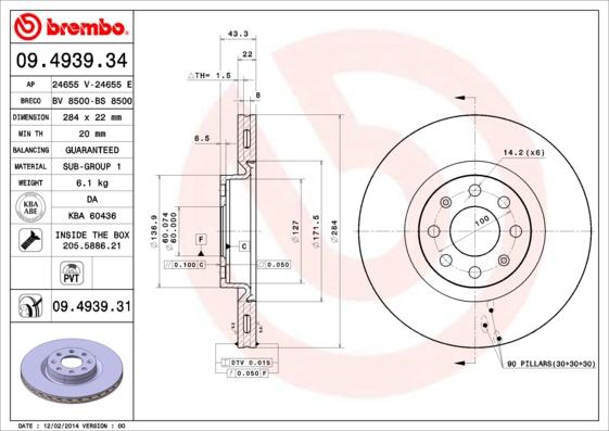 AP 24655 E - Тормозной диск autosila-amz.com