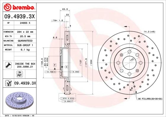 AP 24655 X - Тормозной диск autosila-amz.com