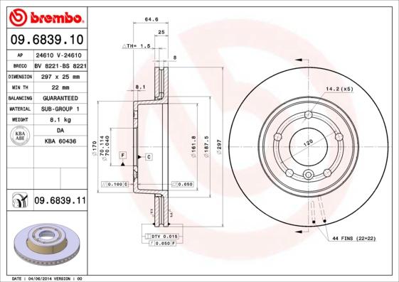 AP 24610 - Тормозной диск autosila-amz.com