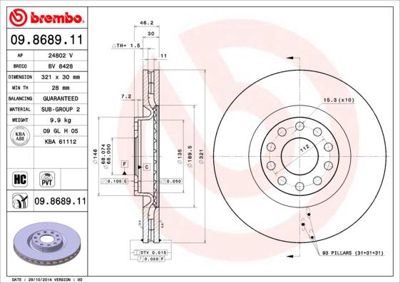 AP 24802 V - Тормозной диск autosila-amz.com