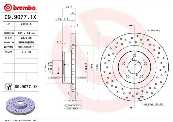 AP 24818 X - Тормозной диск autosila-amz.com
