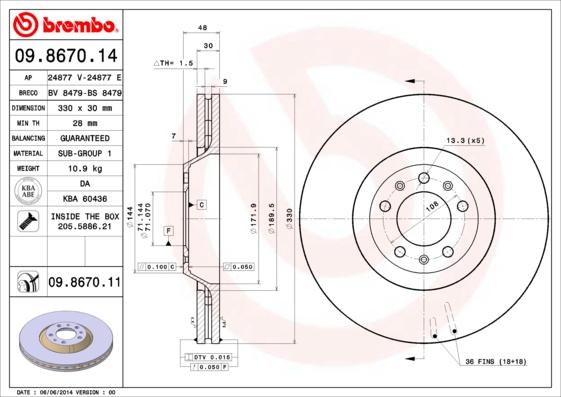 AP 24877 E - Тормозной диск autosila-amz.com